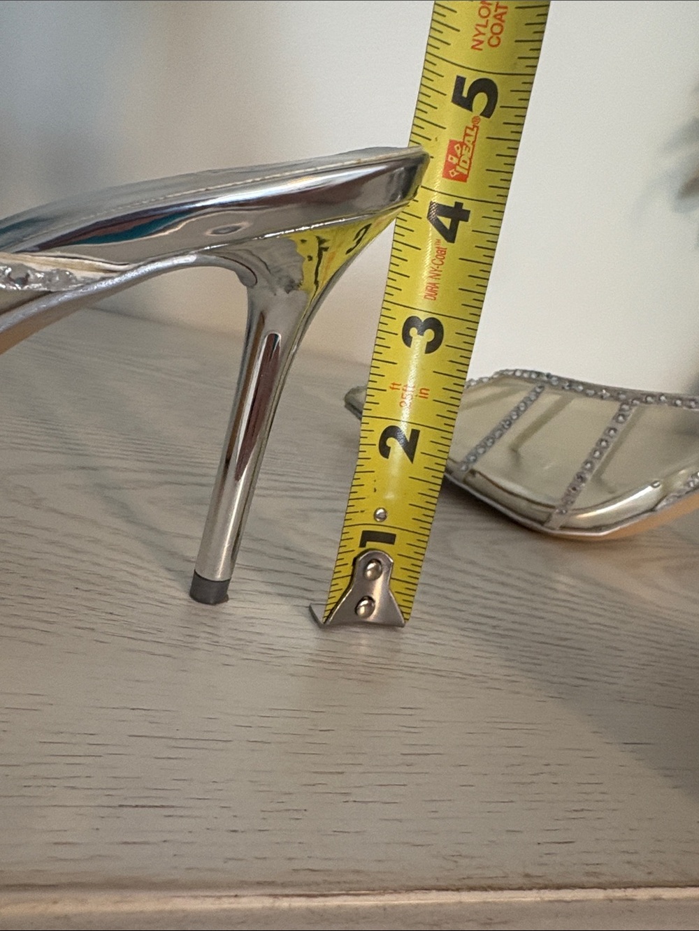 JLo Silver Rhinestone High Heel - Picture 6 of 6